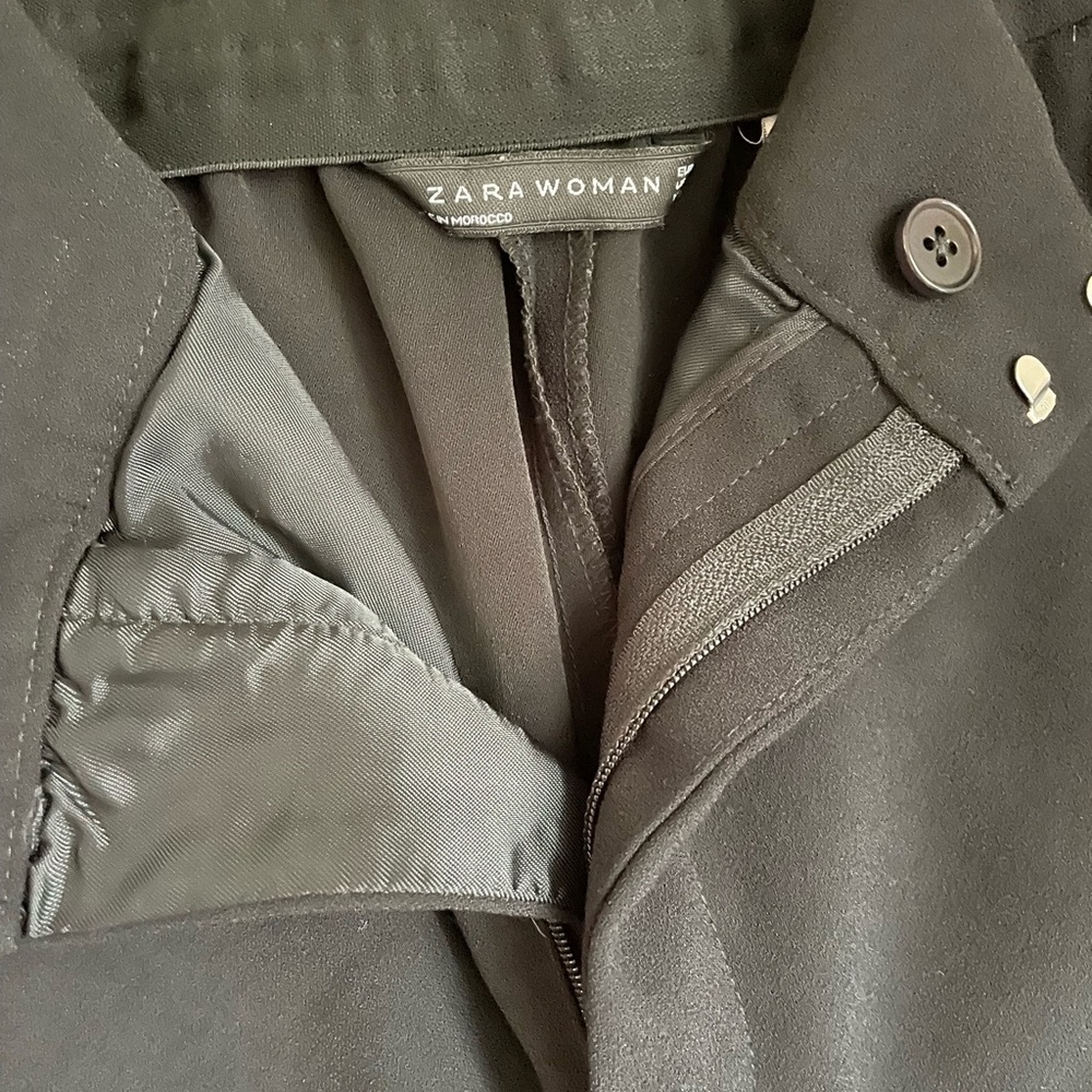 Zara Black Track Pants with Red and White Stripes - Picture 5 of 6